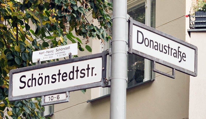 Schönstedtstraße Ecke Donaustraße